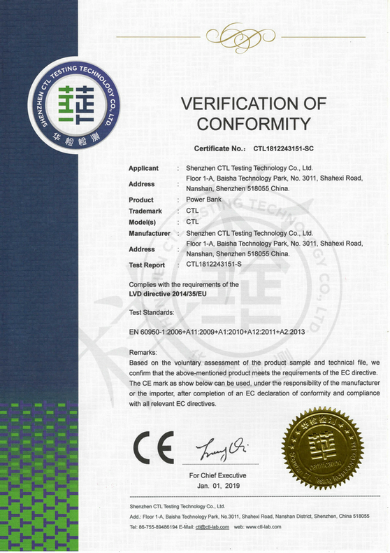 CE-LVD证书样本